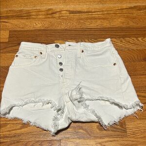 Levi's White Jean Shorts for Women
